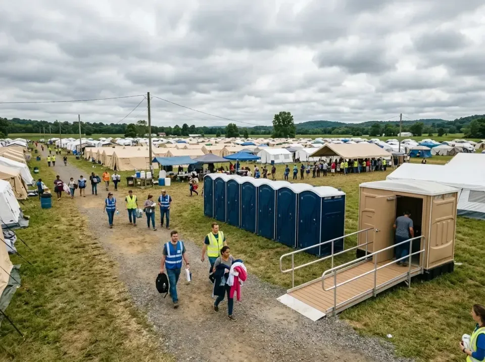 disaster-relief-camp-restrooms-010 — frequently asked questions, Dumpster & Portable Bathrooms Rental in Waverly, IA